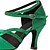 cheap Latin Shoes-Women&#039;s Latin Shoes / Jazz Shoes / Salsa Shoes Sparkling Glitter Buckle Sandal / Heel Sparkling Glitter / Buckle Customized Heel Customizable Dance Shoes Green / Indoor / Performance / Practice