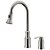 halpa Keittiöhanat-Kitchen Faucet - Yksi kahva kaksi reikää Harjattu nikkeli Ulosvedettävä / pull-down / Tall / Korkea Arc Kolmiosainen Antiikki Kitchen Taps