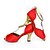 abordables Chaussures de danses latines-Femme Chaussures de danse Chaussures Latines / Chaussures de Jazz / Baskets de Danse Basket Talon Bottier Personnalisables Noir / Rouge / Cuir / Entraînement