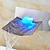 preiswerte an der Wand montiert-Waschbecken Wasserhahn - LED / Wandmontage / Wasserfall Nickel gebürstet Wandmontage zwei Löcher / Einhebel zwei LöcherBadearmaturen