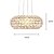 cheap Pendant Lights-MAISHANG® 35 cm (14 inch) LED Pendant Light Metal Acrylic Crystal Others Modern Contemporary 110-120V / 220-240V / Chain / Cord Adjustable / Bulb Included