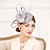 economico Copricapo da Sposa-copricapo di cappelli di piume di strass di rete di strass lino elegante stile copricapo