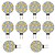 abordables Ampoules LED double broche-ampoule led voiture ronde camping car marine rv lumière de la maison 9 smd 5730 120 degrés 12-24v dc / ac (10 pièces)