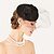abordables Tocados-fascinators de red de lana sombreros headpiece estilo femenino clásico
