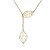 cheap Necklaces-Women&#039;s Pendant Necklace Y Necklace Lariat Origami Leaf Statement Ladies Fashion Sterling Silver Silver Golden Silver Necklace Jewelry For Party Wedding Casual Daily