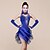 cheap Latin Dancewear-Latin Dance Dresses Women&#039;s Performance Spandex Milk Fiber Beading Tassel Sleeveless Natural Dress Bracelets