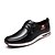 voordelige Heren Oxfordschoenen-Heren Comfort schoenen PU Herfst / Winter Oxfords Anti-slip Zwart / Blauw / Donker Bruin / Veters