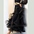 お買い得  社交ダンス衣装-ボールルームダンス スカート ドレープ 女性用 性能 ローウエスト スパンデックス