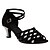 זול נעליים לטיניות-בגדי ריקוד נשים נעליים לטיניות / נעלי ג&#039;אז / נעלי סלסה עדרים / דמוי עור אבזם סנדלים / עקבים אבזם עקב מותאם מותאם אישית נעלי ריקוד שחור / בבית / הצגה / אימון / מקצועי