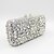 cheap Clutch Bags-Women&#039;s Bags Metal Evening Bag Crystal / Rhinestone Floral Print Wedding Bags Wedding Party Event / Party Black Gold Silver