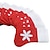 abordables Decoraciones navideñas-6 unids calcetines de navidad cubiertos pequeños calcetines bandeja