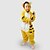 billiga Kigurumi-Barn Kigurumi-pyjamas Tiger Djurmönstrad Onesie-pyjamas Flanell Gul Cosplay För Pojkar och flickor Pyjamas med djur Tecknad serie Festival / högtid Kostymer