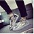 זול סניקרס לגברים-גברים נעליים עור פטנט אביב סתיו חורף נוחות נעלי ספורט עבור קזו&#039;אל שחור כסף כחול