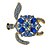 abordables Broches-Femme Broche Imitation Diamant Luxe Broche Bijoux Bleu royal Pour Mariage Soirée Quotidien Décontracté