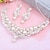 cheap Jewelry Sets-Women&#039;s Rhinestone Imitation Pearl Wedding 1 Necklace 1 Pair of Earrings Costume Jewelry