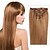 cheap Clip in Hair Extensions-Febay Clip In Human Hair Extensions Straight Human Hair Light Blonde