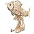 お買い得  3Dパズル-ウッドパズル 蛸 プロフェッショナルレベル 木製 1pcs 子供用 男の子 ギフト