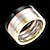 olcso Gyűrűk férfiaknak-Gyűrű Aranyozott Fekete Vörös arany Rozsdamentes acél Ezüstözött Arannyal bevont Európai 7 8 10 / Eljegyzési gyűrű / Rózsa arany bevonattal / Férfi