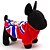 preiswerte Hundekleidung-Katze Hund Pullover Britisch Lässig / Alltäglich Modisch Winter Hundekleidung Rot Blau Kostüm Baumwolle XXS XS S M L