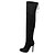 abordables Bottes Femme-Femme Bottes Bottes à la Mode Hiver Laine synthétique Habillé Talon Aiguille Noir 10 à 12 cm