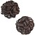 זול שיניונים (פקעות)-בפקעת updo כלה מתולתלת חתיכות תוספות שיער פלומתית לחמנית סינטטיות עבור נשים שחורות יותר צבעים
