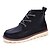 ieftine Cizme Bărbați-Bărbați Pantofi Imitație de Piele Primăvară Toamnă Iarnă Confortabili Cizme de Combat Cizme Pentru De Atletism Casual Negru Galben Maro