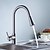 cheap Kitchen Faucets-Kitchen faucet - One Hole Nickel Brushed Pull-out / ­Pull-down Deck Mounted Contemporary Kitchen Taps / Brass / Single Handle One Hole