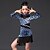 cheap Kids&#039; Dancewear-Latin Dance Dresses Performance Milk Fiber Animal Print Long Sleeve Dress