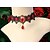 お買い得  ネックレス＆ペンダント-チョーカー ペンダントネックレス For 女性用 サファイア クリスタル パーティー コスプレ衣装 レース タッセル ダークグリーン / タトゥーチョーカー