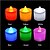 baratos Iluminação Noturna &amp; Decoração-3W Luzes de LED em Vela T 1 LED Dip 300 lm Vermelho / Azul / Amarelo / Verde / Rosa Decorativa AC 85-265 V 24 pcs