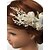 cheap Headpieces-Chiffon Pearl Rhinestone Fabric Alloy Flowers Hair Clip Headpiece