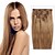 cheap Clip in Hair Extensions-Febay Clip In Human Hair Extensions Straight Human Hair Light Blonde