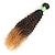 お買い得  人毛みの毛エクステ-1バンドル 髪織り ブラジリアンヘア カール 人間の髪の拡張機能 人毛 100 g オンブル’ オンブル’
