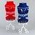 cheap Dog Clothes-Cat Dog Sweater Christmas Snowflake Classic Christmas New Year&#039;s Winter Dog Clothes Puppy Clothes Dog Outfits Red Blue Costume for Girl and Boy Dog Cotton XS S M L XL XXL