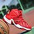 cheap Men&#039;s Athletic Shoes-Men&#039;s Trainers Athletic Shoes Comfort Shoes Athletic Casual Outdoor Basketball Shoes Leather Slip Resistant Black / Red Red Gold Spring Fall / Lace-up / EU40