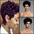 billiga Peruk med mänskligt hår utan hätta-Mänskligt hårblandning Peruk Korta Vågigt Naturligt vågigt Pixie-frisyr Korta frisyrer 2020 Med lugg Bär Naturligt vågigt Vågigt Afro-amerikansk peruk Till färgade kvinnor Dam Svart #1