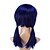 halpa Räätälöidyt peruukit-Synteettiset peruukit Pilailuperuukit Suora Tyyli Peruukki Sininen Synteettiset hiukset Naisten Sininen Peruukki / Kyllä