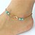 cheap Anklet-Women&#039;s Anklet Ladies Fashion Anklet Jewelry Golden For Daily Casual
