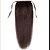 baratos Apliques de cabelo-Com Presilha Extensões de cabelo humano Clássico Cabelo Humano Rabos-de-Cavalo Loiro
