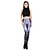 billige Leggings-Damer Trykt mønster Legging,Polyester Spandex