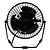 זול גאדג&#039;טים עם USB-מאוורר שעון חדש עם צף הוביל זמן וטמפרטורת התצוגה 130cm 14.5 * 16.8 * 11.5 ס&quot;מ שחור