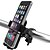 Χαμηλού Κόστους Βάσεις &amp; Στηρίγματα-Στήριγμα ποδηλάτου για τηλέφωνο Προσαρμόσιμη Πολύ Ελαφρύ (UL) Αντιολισθητικό για Ποδήλατο Δρόμου Ποδήλατο Βουνού ABS iPhone X iPhone XS iPhone XR Ποδηλασία Μαύρο 2 pcs