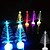 abordables Decoración y lámparas de noche-árbol de navidad de fibra óptica led color colorido árbol de navidad pequeño color al azar