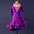 cheap Latin Dancewear-Latin Dance Dresses Women&#039;s Performance Spandex / Organza Ruffles / Crystals / Rhinestones 3/4 Length Sleeve High Dress