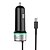Недорогие Зарядные устройства для телефонов и планшетов-Vinsic Для мобильного телефона Автомобильное зарядное устройство 2 USB порта для 5 V / 2.4