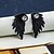cheap Earrings-Stud Earrings Jacket Earrings For Women&#039;s Unisex Party Wedding Casual Rhinestone Alloy Wings Angel Wings Gold