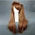 cheap Costume Wigs-Synthetic Wig Cosplay Wig Wavy Wavy With Ponytail Wig Brown Synthetic Hair Women&#039;s Brown hairjoy