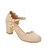 preiswerte Absatzschuhe für Damen-Damen Schuhe Kunstleder Frühling Sommer Herbst Komfort High Heels Blockabsatz Schnalle Für Normal Kleid Weiß Beige Rosa