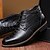 olcso Férfibakancsok-Férfi Kényelmes cipők Fashion Boots Közepesen magas szárú bakancs Ősz / Tél Hétköznapi Szabadtéri Csizmák Gyalogló Szintetikus Csúszásmentes Fekete / Barna / Fűző / EU40