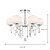 cheap Globe Design-6-Light 72 cm Crystal Chandelier Metal Glass Candle-style Electroplated Modern Contemporary 110-120V / 220-240V